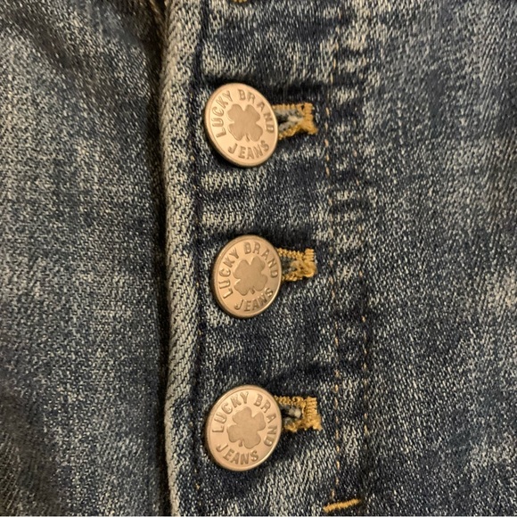 Lucky Brand Bridgette exposed button fly distressed jeans - Picture 7 of 9